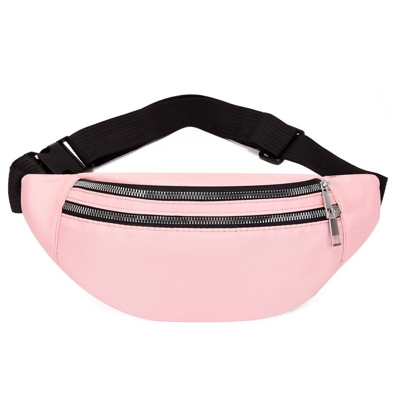 Ženska torbica za pojas u korejskom stilu, minimalistički jednobojni dizajn, crossbody torba s vodootpornim džepom za telefon, za aktivnosti na otvorenom