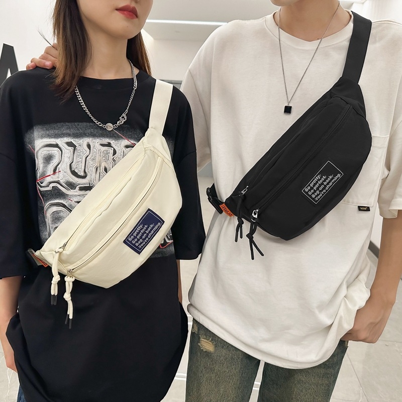 Harajuku inspirirana sportska torba za prsni dio s velikim kapacitetom, retro dizajn u blok boja, crossbody torba za svakodnevnu uporabu