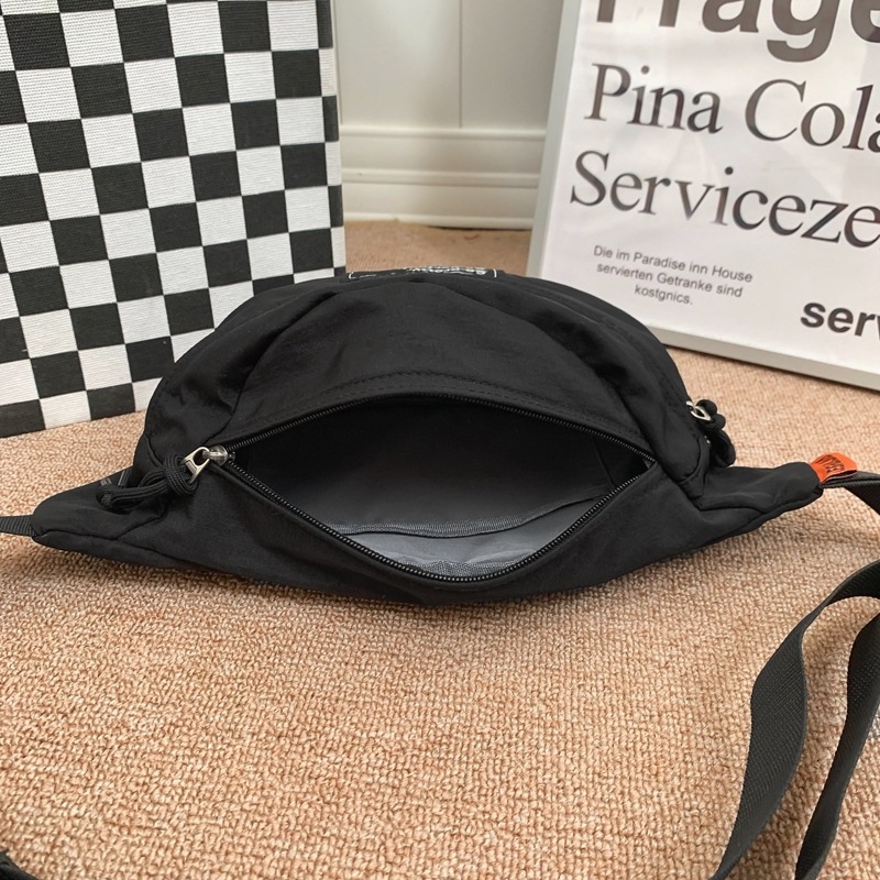Harajuku inspirirana sportska torba za prsni dio s velikim kapacitetom, retro dizajn u blok boja, crossbody torba za svakodnevnu uporabu