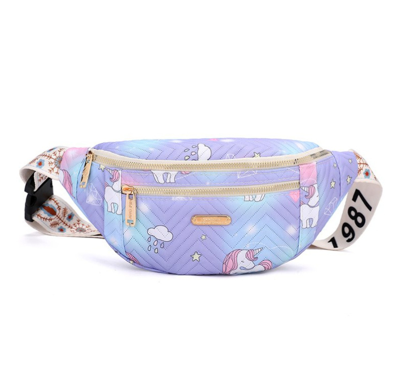 2025 nova žena crossbody torba s motivom jednoroga, slatki crtani stil, casual, svestrana