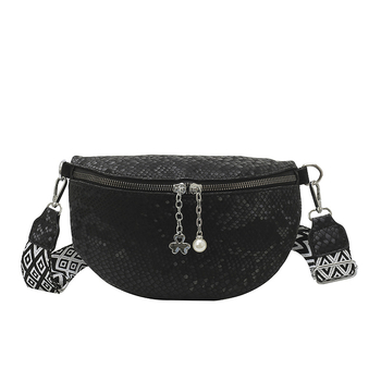 Ženska torbica od PU kože sa zmijskim uzorkom, velik kapacitet, kaišna i crossbody dizajn