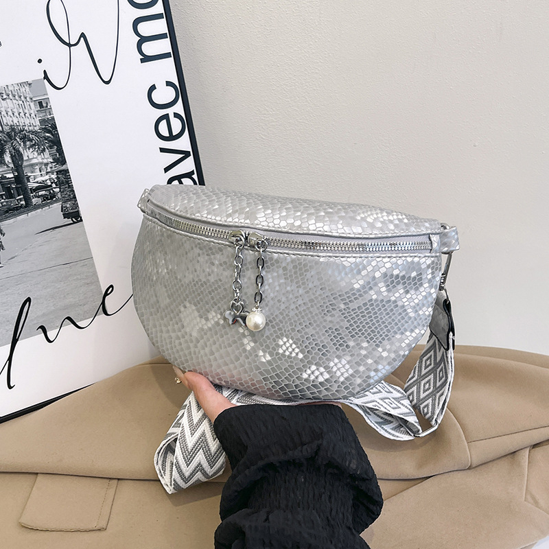 Ženska torbica od PU kože sa zmijskim uzorkom, velik kapacitet, kaišna i crossbody dizajn