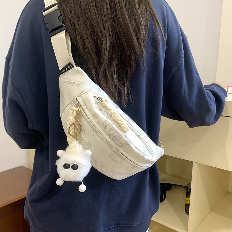 Ženska Dumpling stil torba od najlona, kompaktna crossbody i pojas torba, jesen 2025