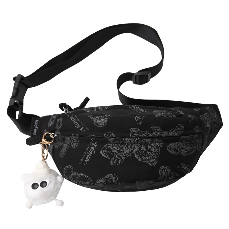 Ženska Dumpling stil torba od najlona, kompaktna crossbody i pojas torba, jesen 2025