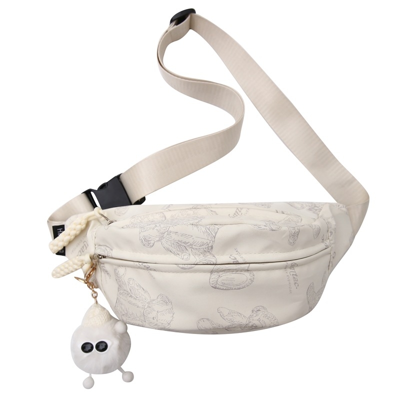 Ženska Dumpling stil torba od najlona, kompaktna crossbody i pojas torba, jesen 2025