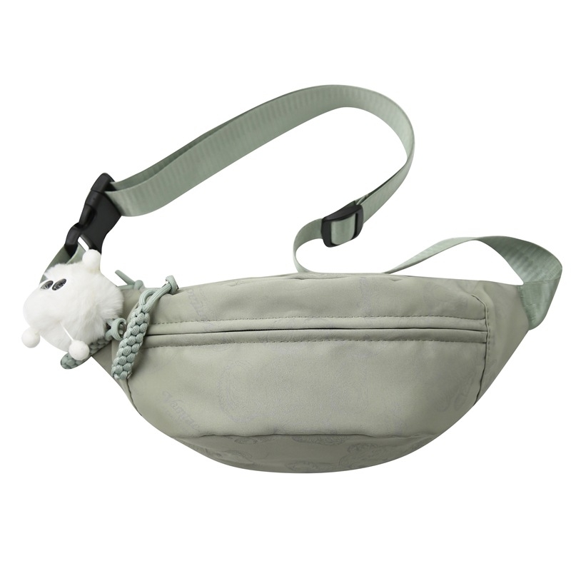 Ženska Dumpling stil torba od najlona, kompaktna crossbody i pojas torba, jesen 2025
