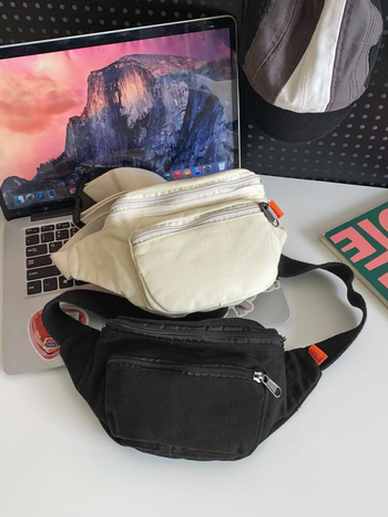 Unisex torba za prsa od ispranog platna u japanskom stilu, casual mala crossbody torba za mlade