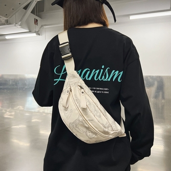 Ženska platnena torba preko ramena, crossbody, 2024 novi model, ljetni sportski stil