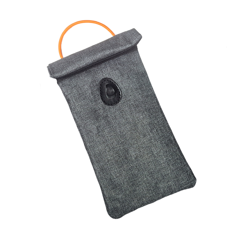Geantă Faraday pentru semnale RFID, din pânză, pliabilă, pentru telefon și chei, protecție auto