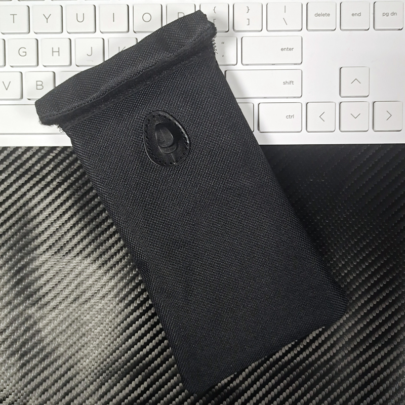 Geantă Faraday pentru semnale RFID, din pânză, pliabilă, pentru telefon și chei, protecție auto