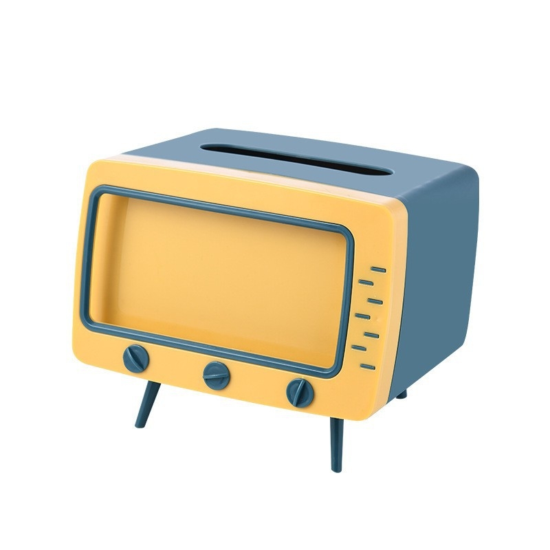 Držač za telefon u stilu InS, kutija za maramice, stolni retro nosač televizora i kutija za pohranu