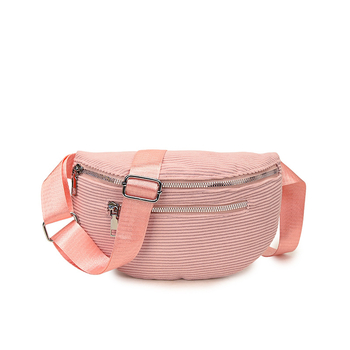 Corduroy női crossbody táska, ősz 2025, városi egyszerű stílus, cipzárral és belső zsebekkel