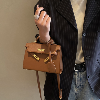 Ženska PU kožna Kelly torba, 2025 jesen-zima, retro stil, crossbody i ručna torba