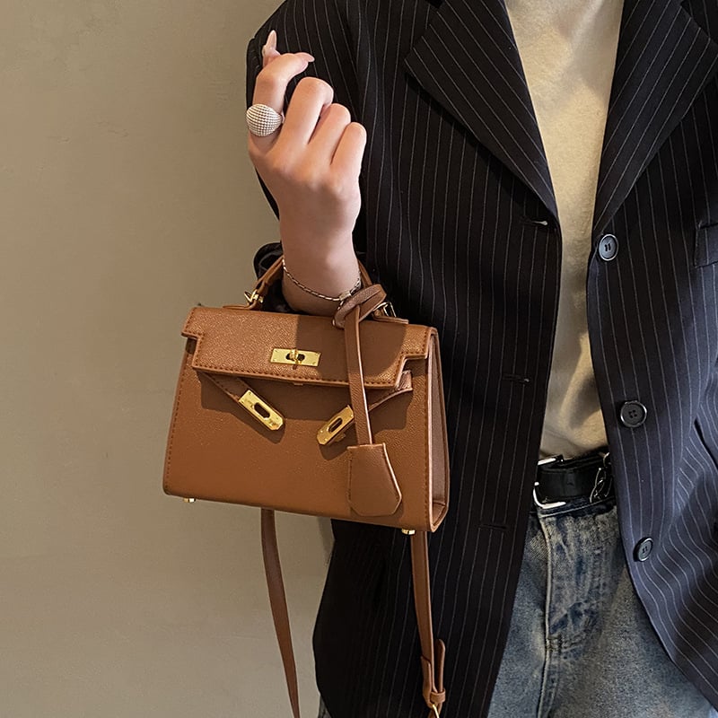 Ženska PU kožna Kelly torba, 2025 jesen-zima, retro stil, crossbody i ručna torba
