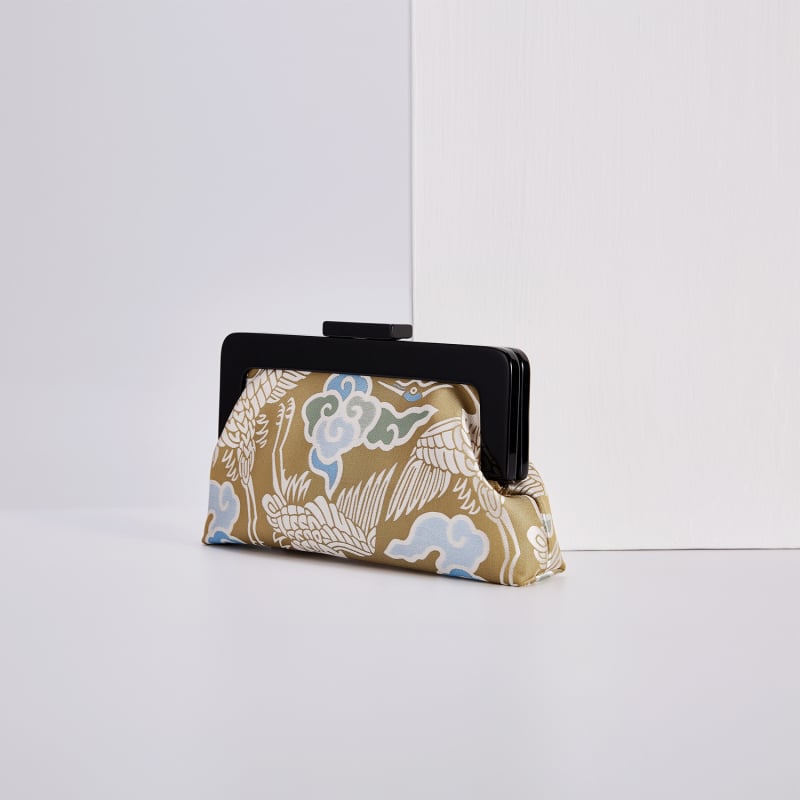 Τσάντα σε κινεζικό εθνικό στυλ με jacquard brocade ύφασμα, μικρή τετράγωνη βραδινή τσάντα-ώμου