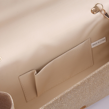 Korejska inspirirana clutch torbica s šljokicama za ljeto - PU koža, pravokutni oblik, ženska večernja torba za zabave i vjenčanja, gradski minimalistički dizajn