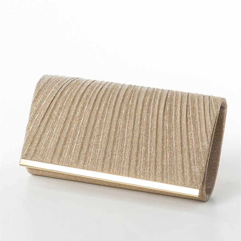 Korejska inspirirana clutch torbica s šljokicama za ljeto - PU koža, pravokutni oblik, ženska večernja torba za zabave i vjenčanja, gradski minimalistički dizajn