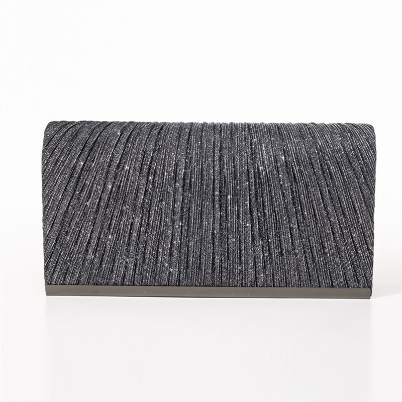 Korejska inspirirana clutch torbica s šljokicama za ljeto - PU koža, pravokutni oblik, ženska večernja torba za zabave i vjenčanja, gradski minimalistički dizajn