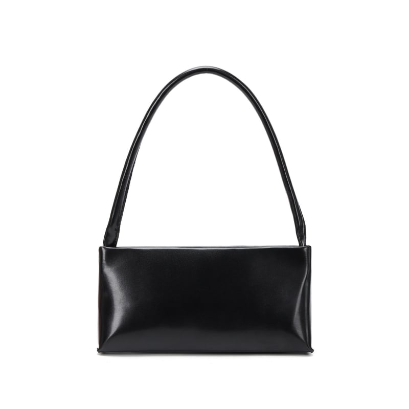 Βιντάζ PU τσάντα μασχάλης με ιμάντα ώμου, crossbody σε στυλ μπαγέτ, μινιμαλιστική υψηλής ποιότητας τσάντα