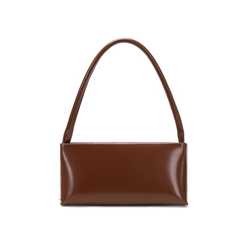 Βιντάζ PU τσάντα μασχάλης με ιμάντα ώμου, crossbody σε στυλ μπαγέτ, μινιμαλιστική υψηλής ποιότητας τσάντα
