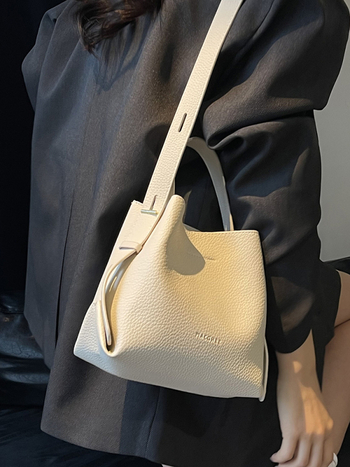 Ženska PU bucket torba, mala crossbody torba, proljeće 2025, gradski stil