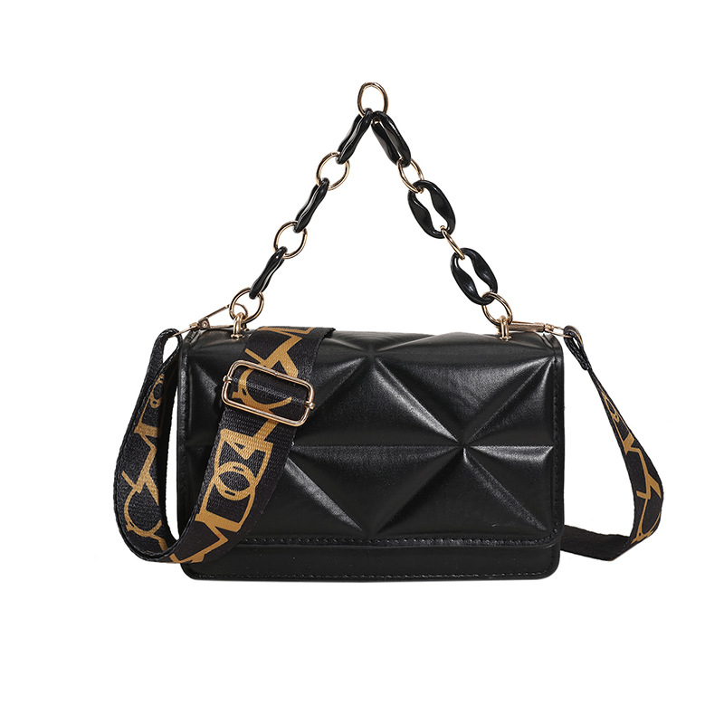Ženska mala kvadratna PU kožna crossbody torbica, gradski street style, jesen 2023