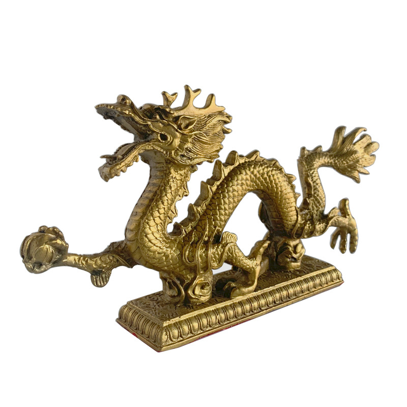 Bakreni zmaj ukras, zmaj u Han stilu, kip zmaja iz zodijaka