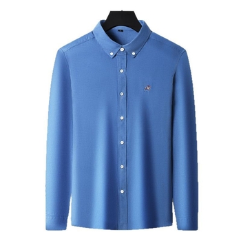 Ανδρικό πουκάμισο με μακρυμάνικα από 100% βαμβάκι, corduroy ύφασμα, μονόχρωμο, κορεάτικο στυλ, Άνοιξη 2025 casual μόδα