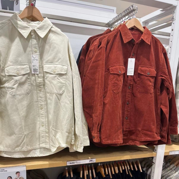 Βιντάζ corduroy εργατικό πουκάμισο-σακάκι με μακριά μανίκια, φθινοπωρινό-χειμερινό 2024, κωδικός 460689