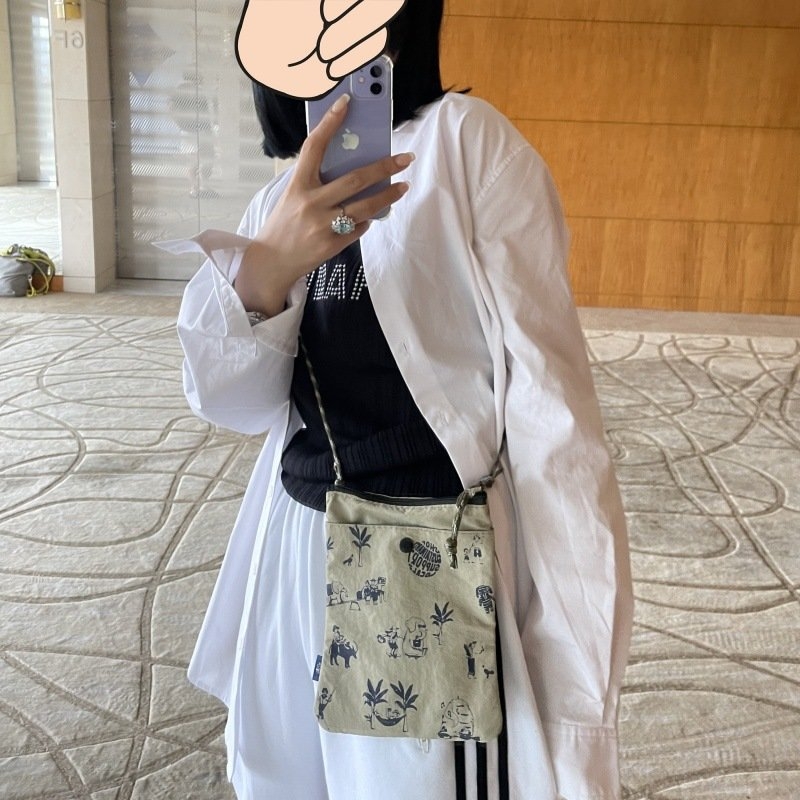 Μικρή γυναικεία crossbody τσάντα, ελαφριά θήκη για κινητό από νάιλον, καθημερινή τσάντα για εξόδους