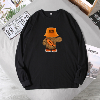 Muški T‑shirt s dugim rukavom i okruglim izrezom, ležernog jesenskog stila, plus veličina