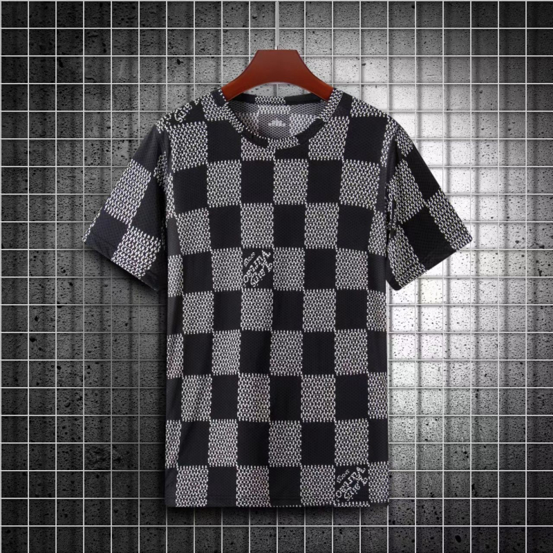 Prilagođeni ice silk muški kratki T-shirt, ljeto, opušten kroj, okrugli izrez, moderan visoko-kvalitetni stil