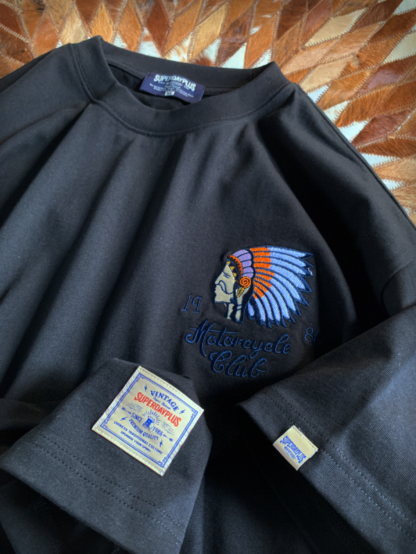 Muška pamučna majica s vezom, široki kroj, američki retro stil, ljetni top