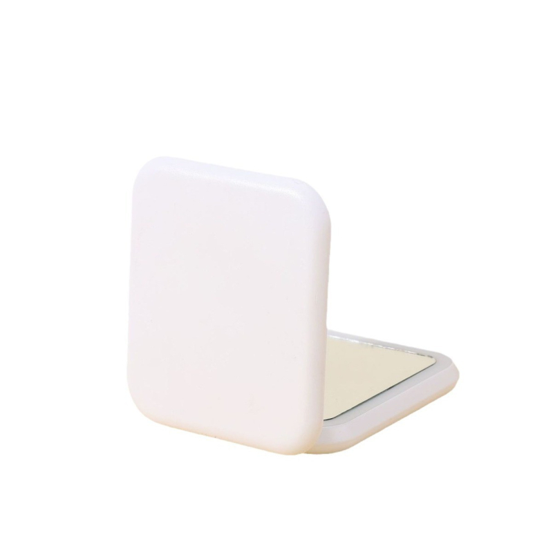 Mini LED négyzet alakú sminktükör lehajtható fedéllel, hordozható, világító.