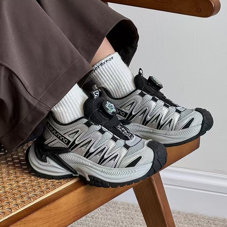 Gyerekeknek készült kültéri túracipő, légáteresztő, uniszex, őszi-téli szezonra, dad shoes stílusú Hameddy