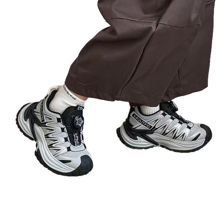 Gyerekeknek készült kültéri túracipő, légáteresztő, uniszex, őszi-téli szezonra, dad shoes stílusú Hameddy