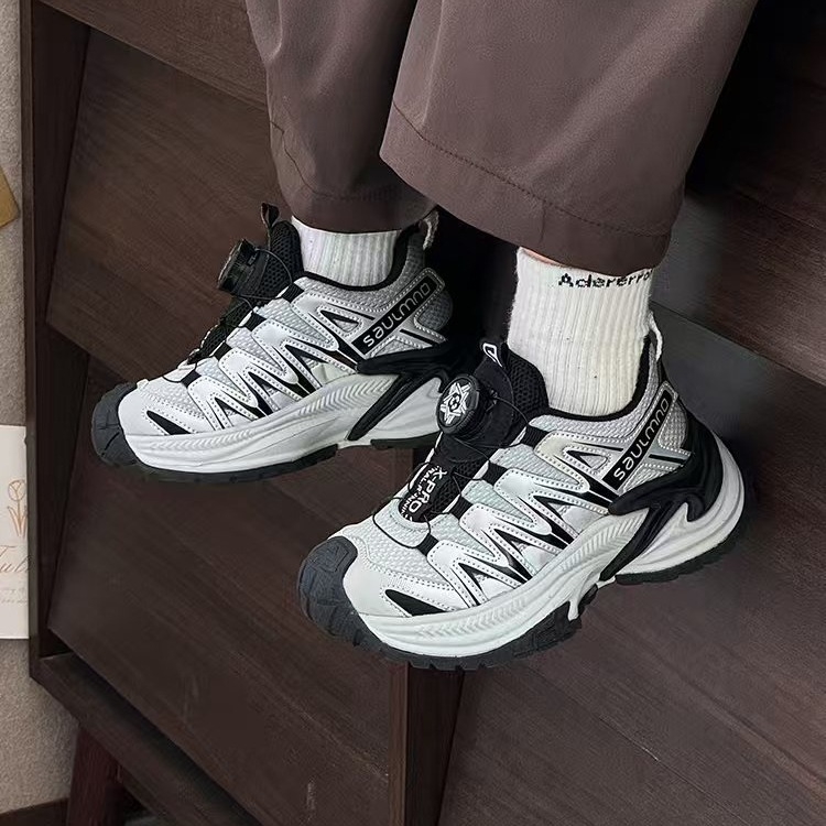 Gyerekeknek készült kültéri túracipő, légáteresztő, uniszex, őszi-téli szezonra, dad shoes stílusú Hameddy