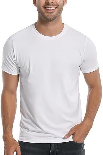 Ανδρικό βαμβακερό T‑shirt, εξαιρετικά απαλό μονόχρωμο, εκτύπωση με γράμματα, μακρύ μανίκι, χαλαρή γραμμή, Κορεάτικο στυλ