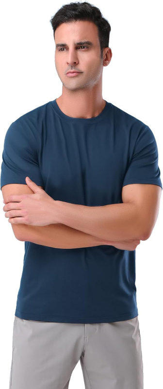 Ανδρικό βαμβακερό T‑shirt, εξαιρετικά απαλό μονόχρωμο, εκτύπωση με γράμματα, μακρύ μανίκι, χαλαρή γραμμή, Κορεάτικο στυλ