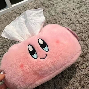 Kirby kutija za papirnate maramice, pliš, sladak crtani dizajn
