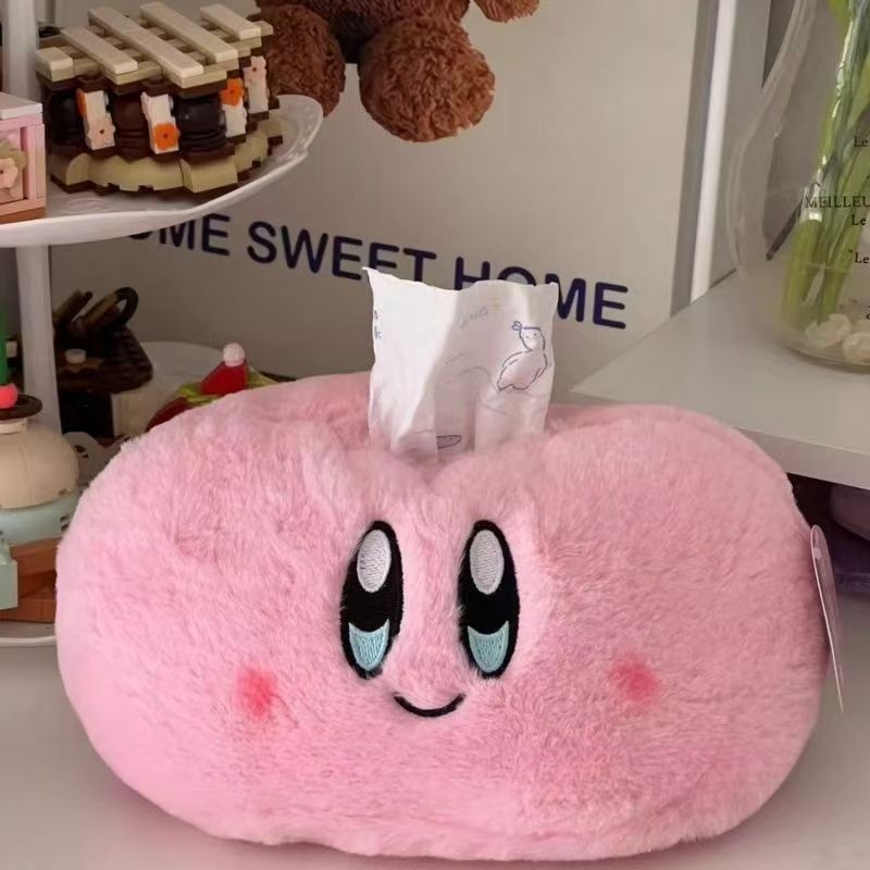 Kirby kutija za papirnate maramice, pliš, sladak crtani dizajn