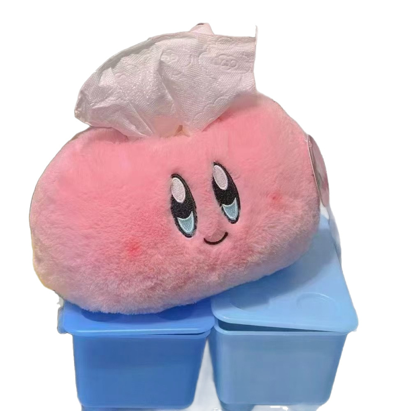 Kirby kutija za papirnate maramice, pliš, sladak crtani dizajn