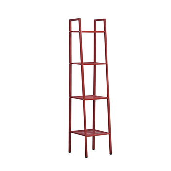 Četveroslojna metalna polica za pohranu s trapeznim dizajnom – za spavaću sobu, kuhinju, balkon i dnevni boravak