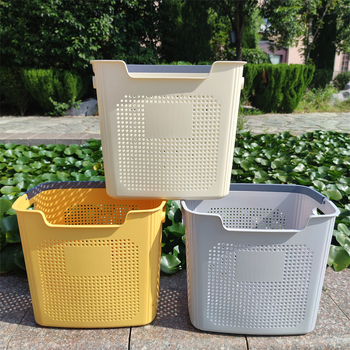 Velika plastična košara za rublje za kućno skladištenje s ručkom, moderni minimalistički dizajn