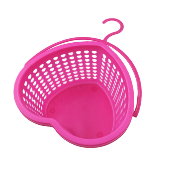 Plastična košara za voće u obliku srca, mala košara za jagode, kuhinjski organizator