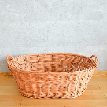 Pleteni ručno izrađeni koš za prljavo rublje, rotan koš za skladištenje, vintage seoskog stila