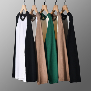 Muška majica s raglan rukavima, 240 g guste pamuka – streetwear hip-hop s blokovima boja
