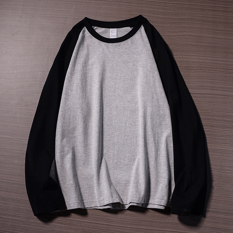 Muška majica s raglan rukavima, 240 g guste pamuka – streetwear hip-hop s blokovima boja