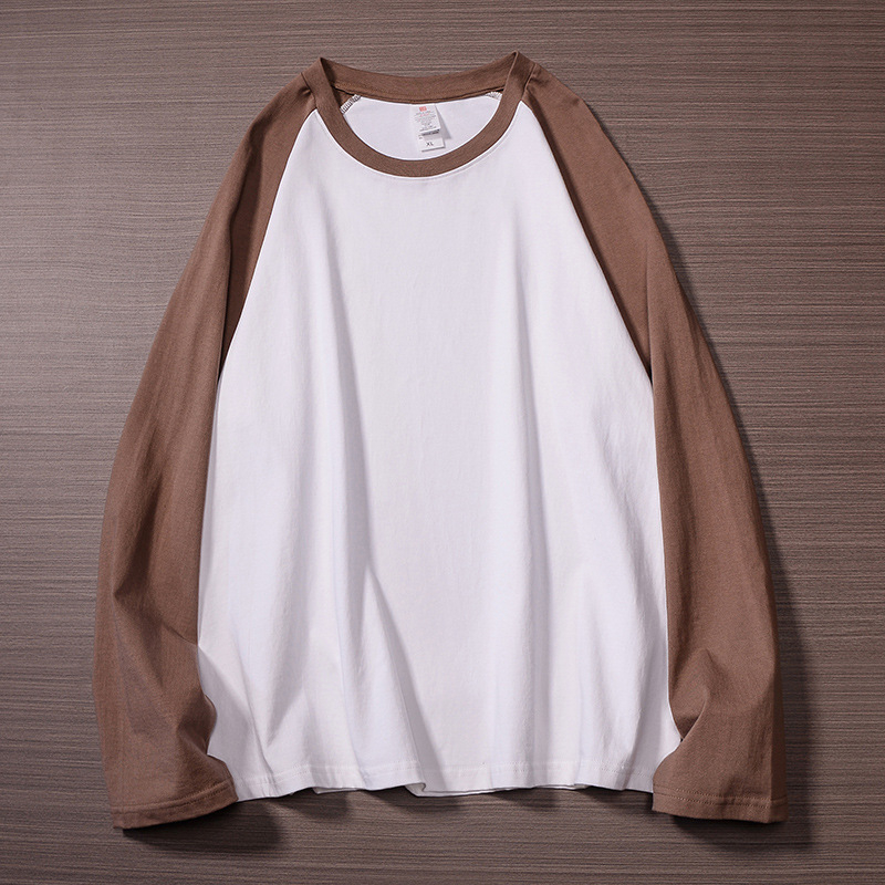 Muška majica s raglan rukavima, 240 g guste pamuka – streetwear hip-hop s blokovima boja
