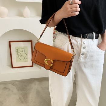Γυναικεία τσάντα PU για crossbody με διπλούς ιμάντες, μικρή τετράγωνη τσάντα, μοντέλο 2026
